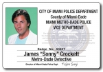Sonny Crockett Badge HALLOWEEN Costume Accessory